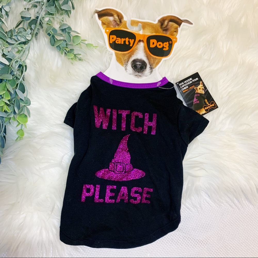 Witch Please Halloween Party Dog costume Shirt Small